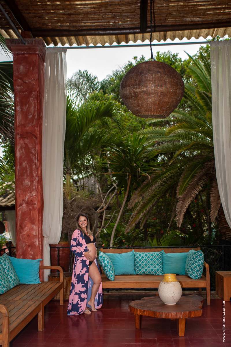 Ensaio fotográfico gestante no Hotel Pedra da Laguna em Búzios - RJ