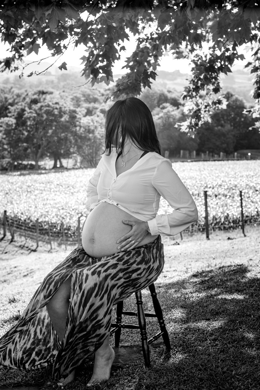 Fotografia de Gestante Ensaio fotográfico de gestante em Arroio do Meio Refúgio Heimatland com a fotógrafa Vanessa Cristina Fotografia