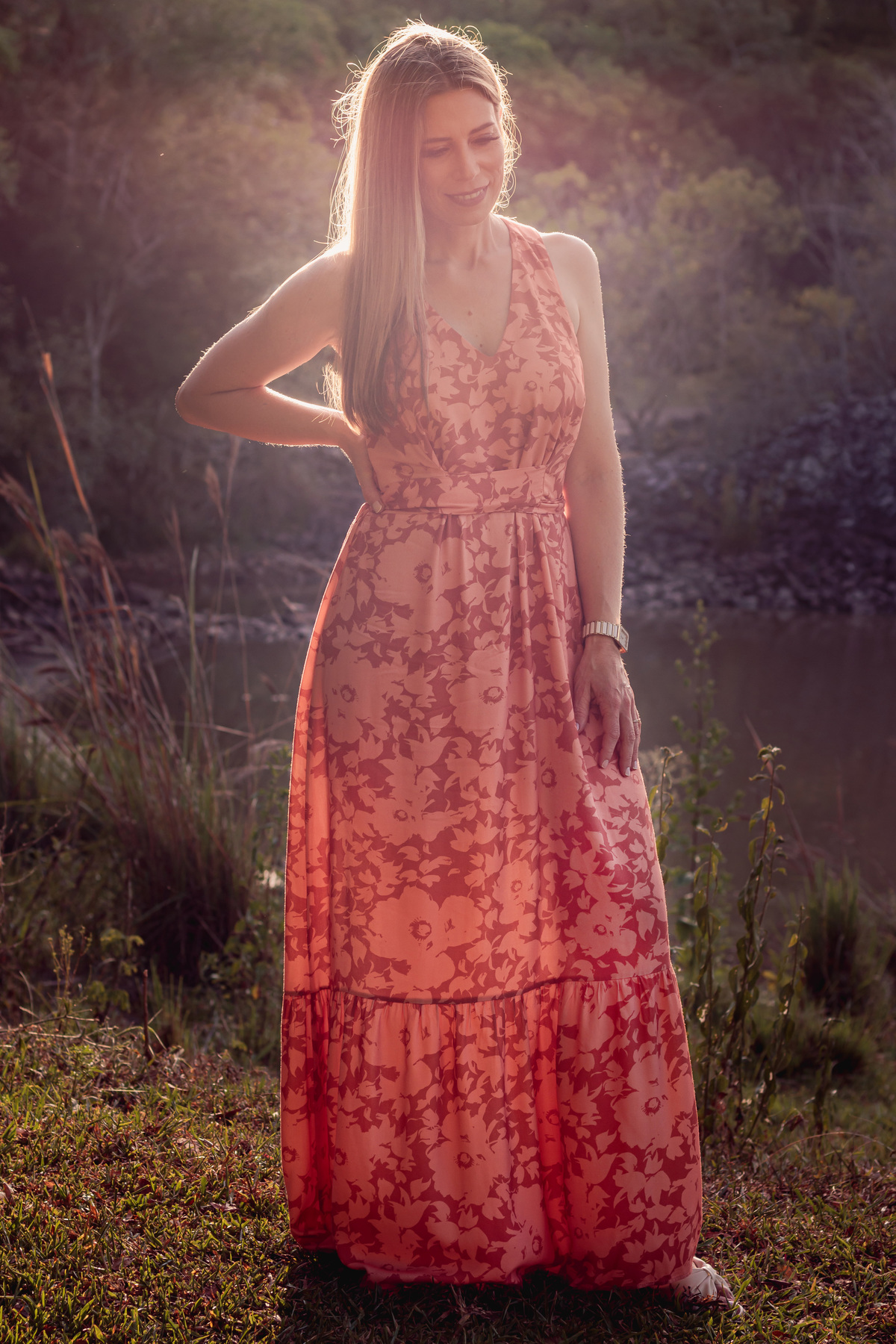 Ensaio fotográfico feminino - fotografia feminina - ensaio pessoal com a fotógrafa Vanessa Cristina Fotografia em Encantado RS na Lagoa da Garibaldi 