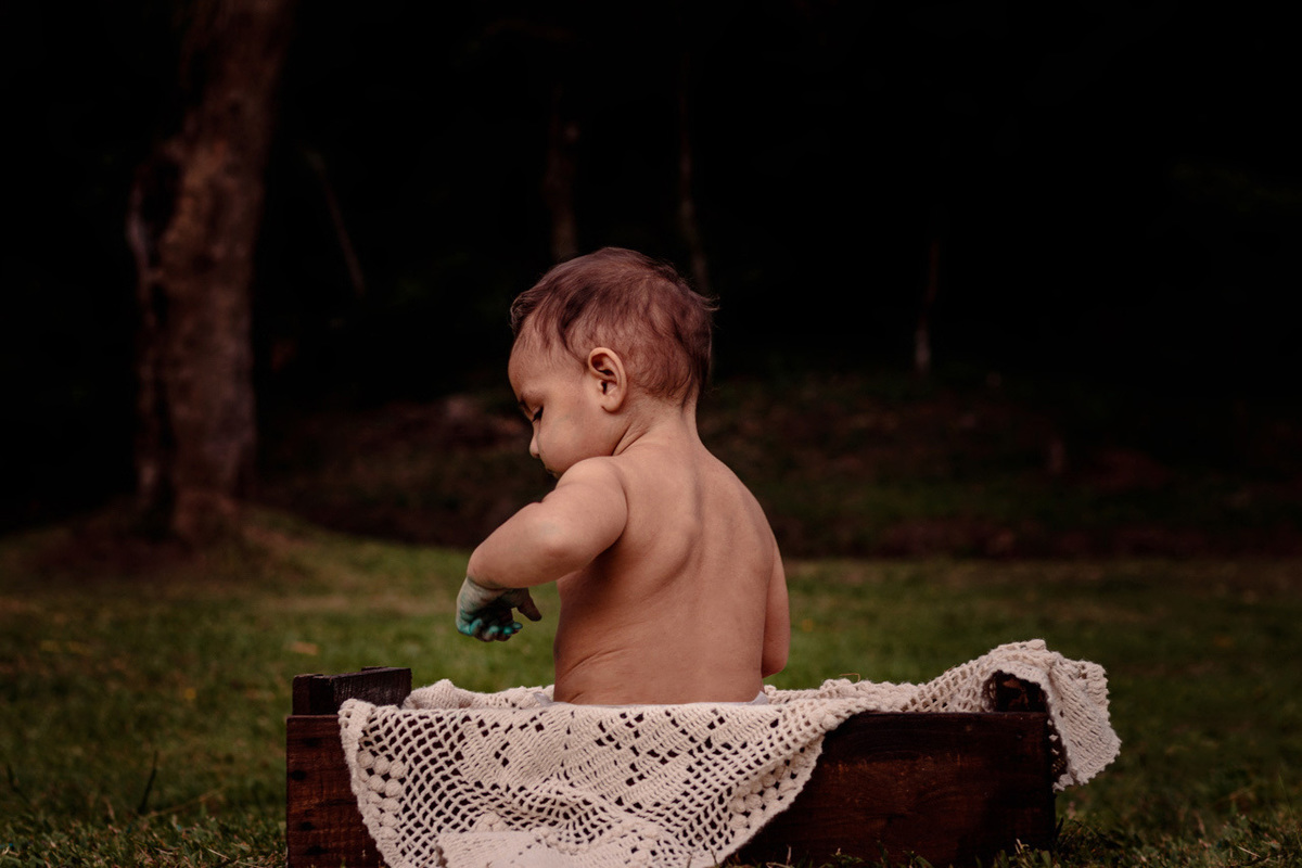 Ensaio Smash the cake - 1 aninho - fotografia infantil - fotografia de família - Ensaio de família - Vanessa Cristina Fotografia na Lagoa da Garibaldi em Encantado / RS