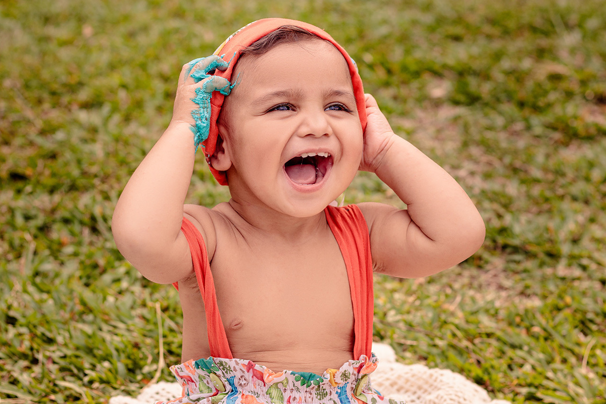 Ensaio Smash the cake - 1 aninho - fotografia infantil - fotografia de família - Ensaio de família - Vanessa Cristina Fotografia na Lagoa da Garibaldi em Encantado / RS
