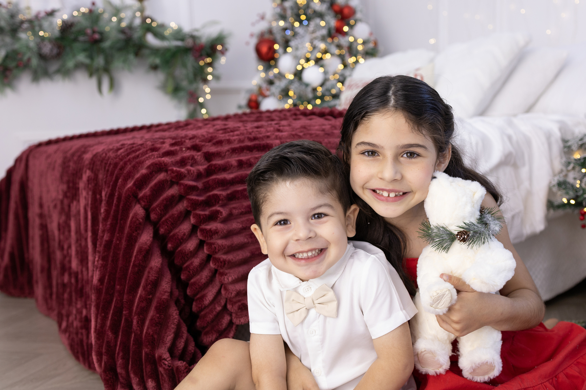 Cenario quarto do papai noel em Londrina-PR, ensaio de natal. Fotografo especializado em ensaios de natal. com direito a escrever a cartinha pro papai noel