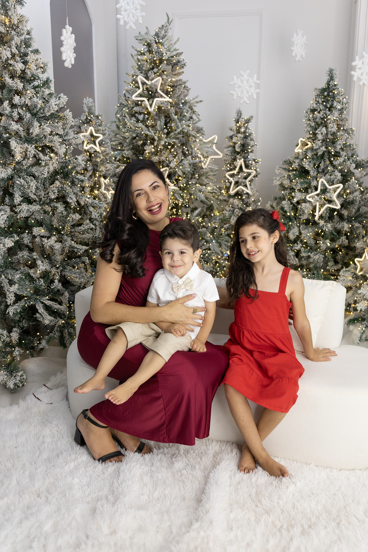 Cenario neve em Londrina-PR, ensaio de natal. Fotografo especializado em ensaios de natal. com direito a escrever a cartinha pro papai noel