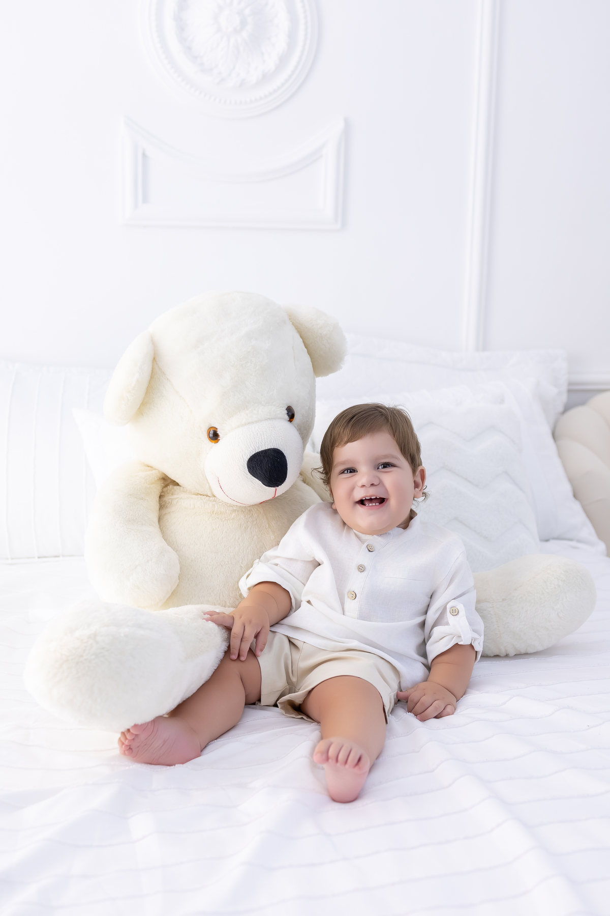 Smash the cake no tema príncipe. Fotografo em londrina especializado em ensaios de bebês