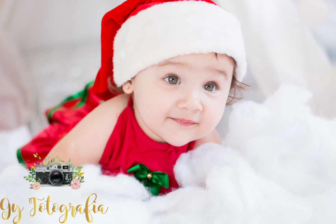 fotografo em londrina, mini ensaio de natal em estúdio, fotografa especializada em ensaios de gesntate, bebês e crianças