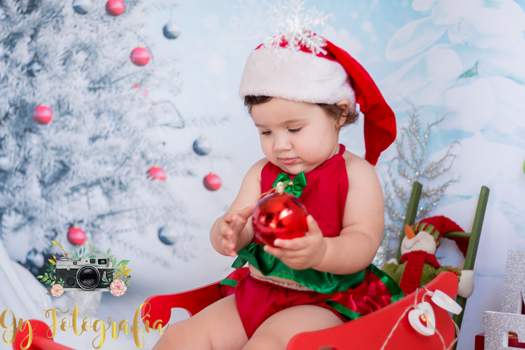 fotografo em londrina, mini ensaio de natal em estúdio, fotografa especializada em ensaios de gesntate, bebês e crianças