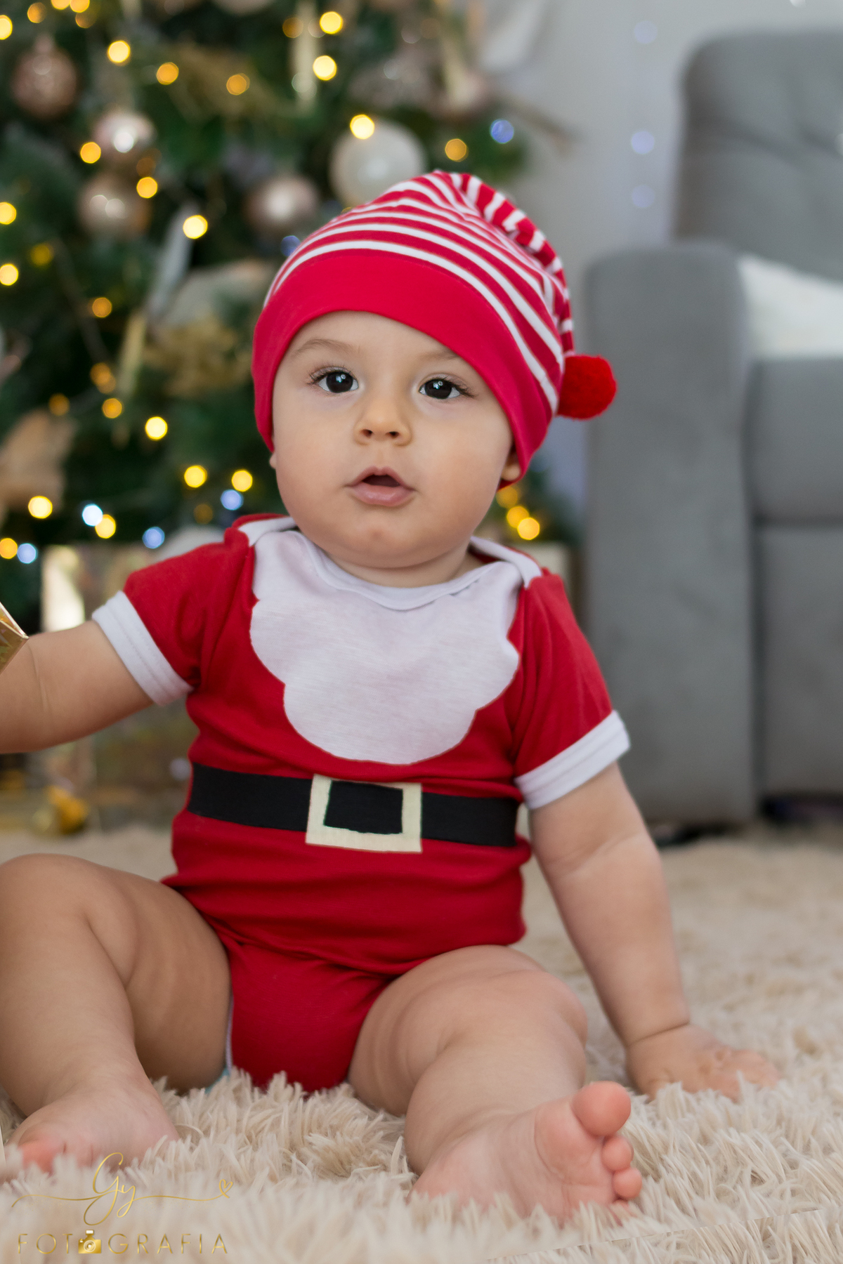 Mini ensaio de natal. Fotografo em Londrina especializado em ensaios de bebes e crianças.