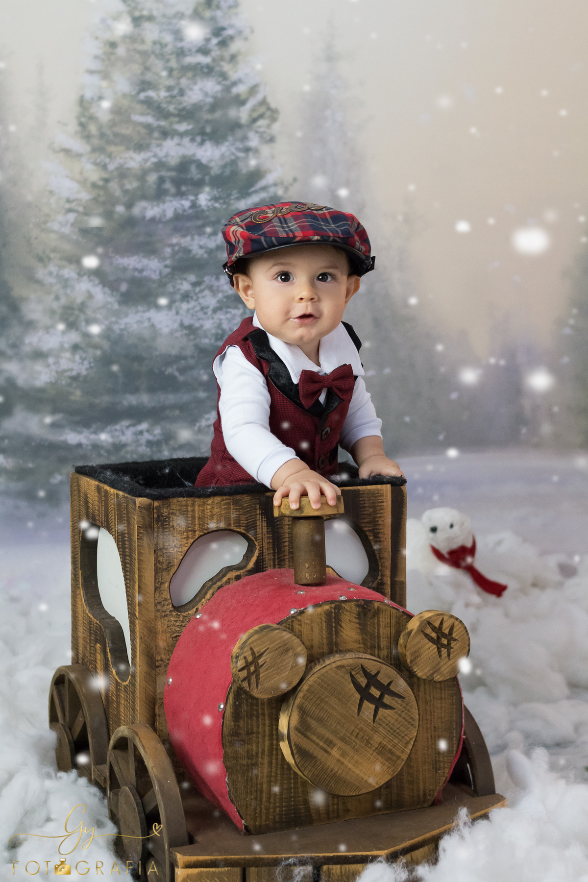 Mini ensaio de natal. Fotografo em Londrina especializado em ensaios de bebes e crianças.