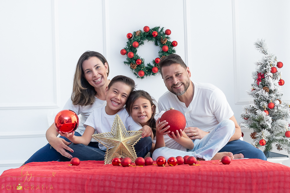 Mini ensaio especial de natal em estúdio. Quatro cenários lindos com opções de roupas para os bebês! Fotógrafo em Londrina especializado em ensaios de bebê, crianças e família! Momento registrado pela fotógrafa Giscellayne | Gy Fotografia.
