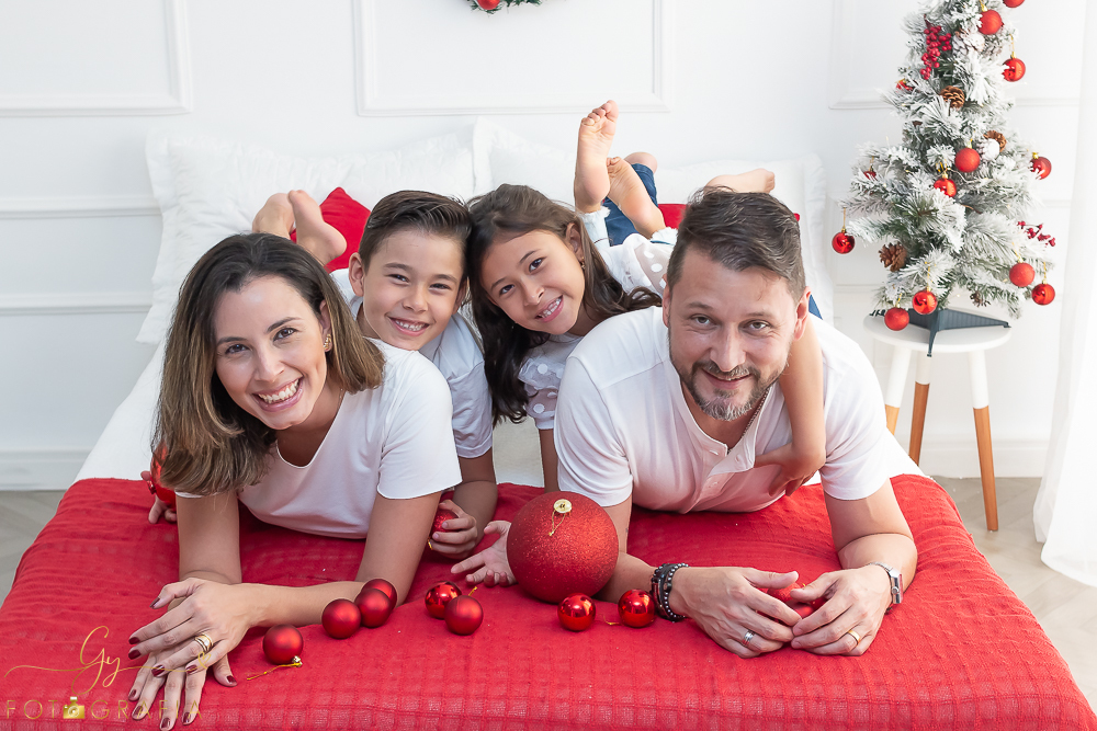 Mini ensaio especial de natal em estúdio. Quatro cenários lindos com opções de roupas para os bebês! Fotógrafo em Londrina especializado em ensaios de bebê, crianças e família! Momento registrado pela fotógrafa Giscellayne | Gy Fotografia.