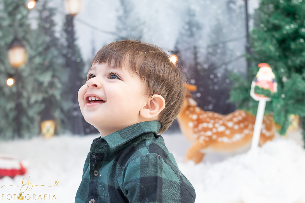 Ensaio de natal em estúdio. Fotógrafo em londrina especializado em ensaios de bebês e crianças. Momento registrado pela fotógrafa Giscellayne- Gy fotografia.