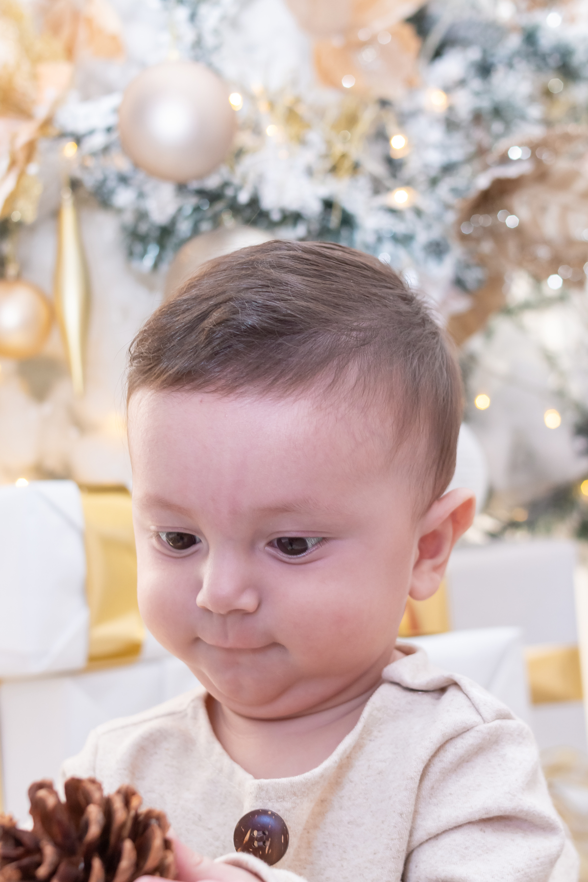Ensaio de natal em estúdio. Fotógrafo em londrina especializado em ensaios de bebês e crianças! Momento registrado pela fotógrafa Giscellayne -