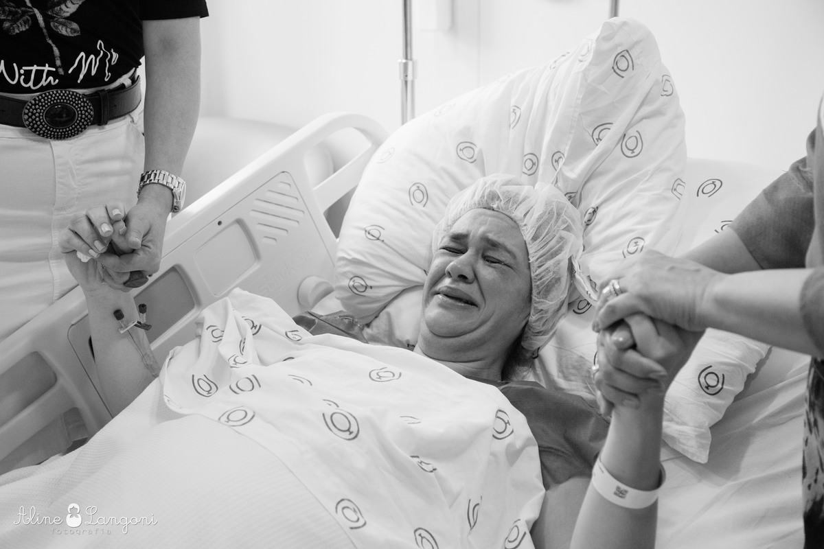 mãe nervosa antes do parto