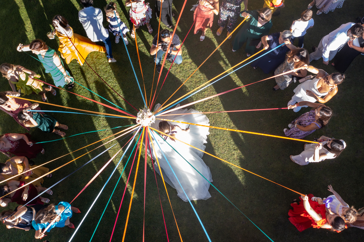 Ramo de noiva, quinta De Santiago drone