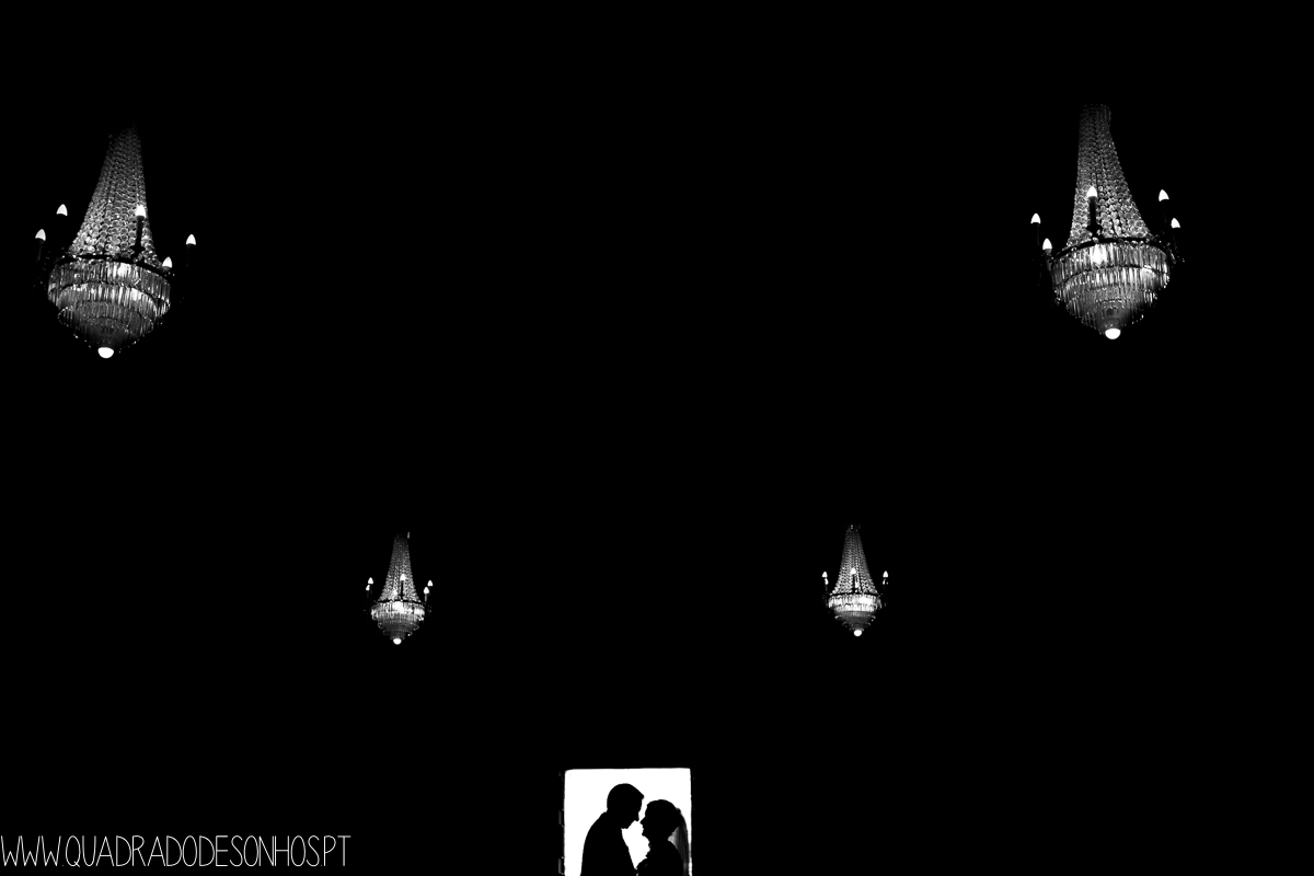 bride and groom silhouette