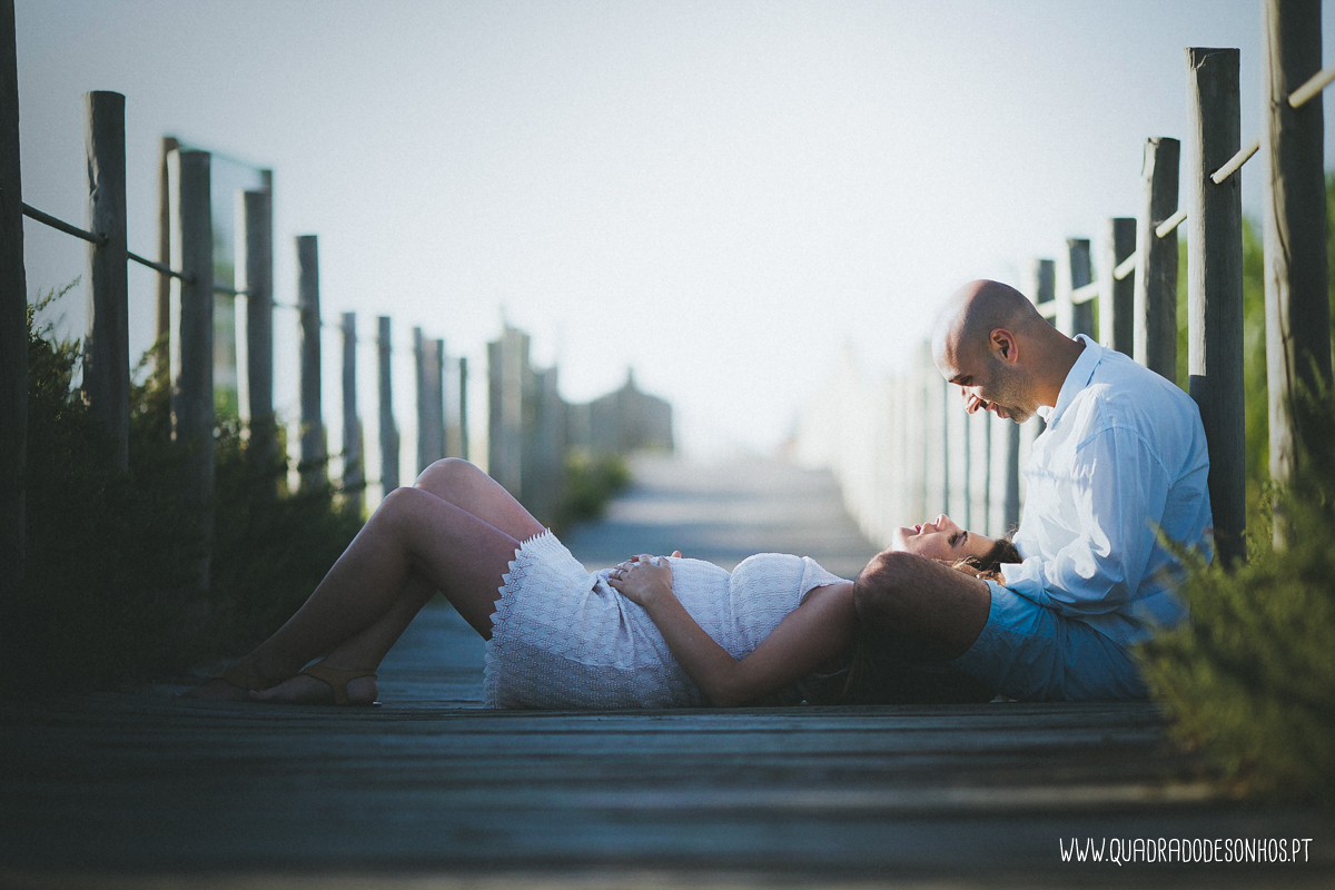 sessão de gravida exterior