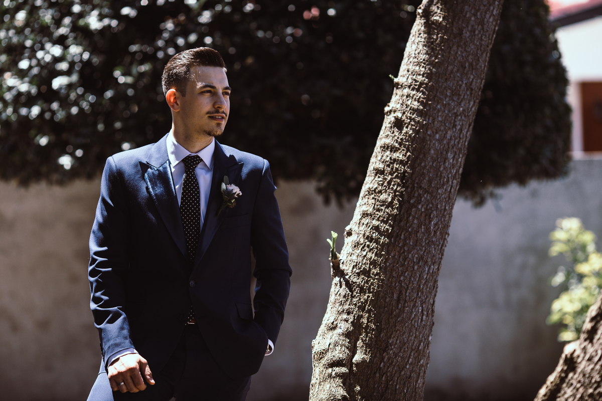 preparação do noivo, fato de noivo