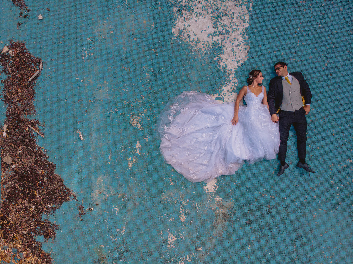 Trash the dress piscina abandonada