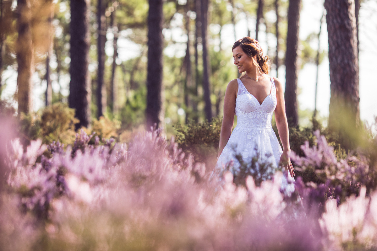 Noiva na natureza