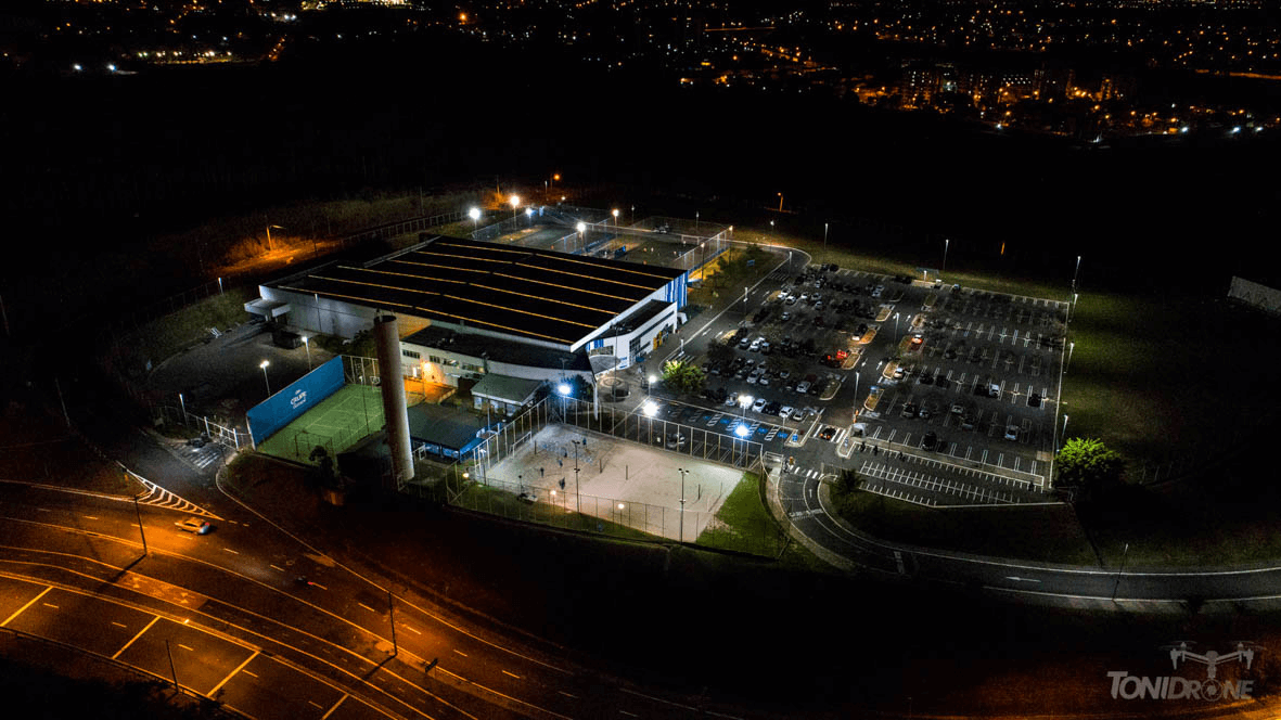 FILAMGEM COM DRONE NOTURNO PARA DECATLON EVENTO EMPRESARIAL CAMPINAS SP
