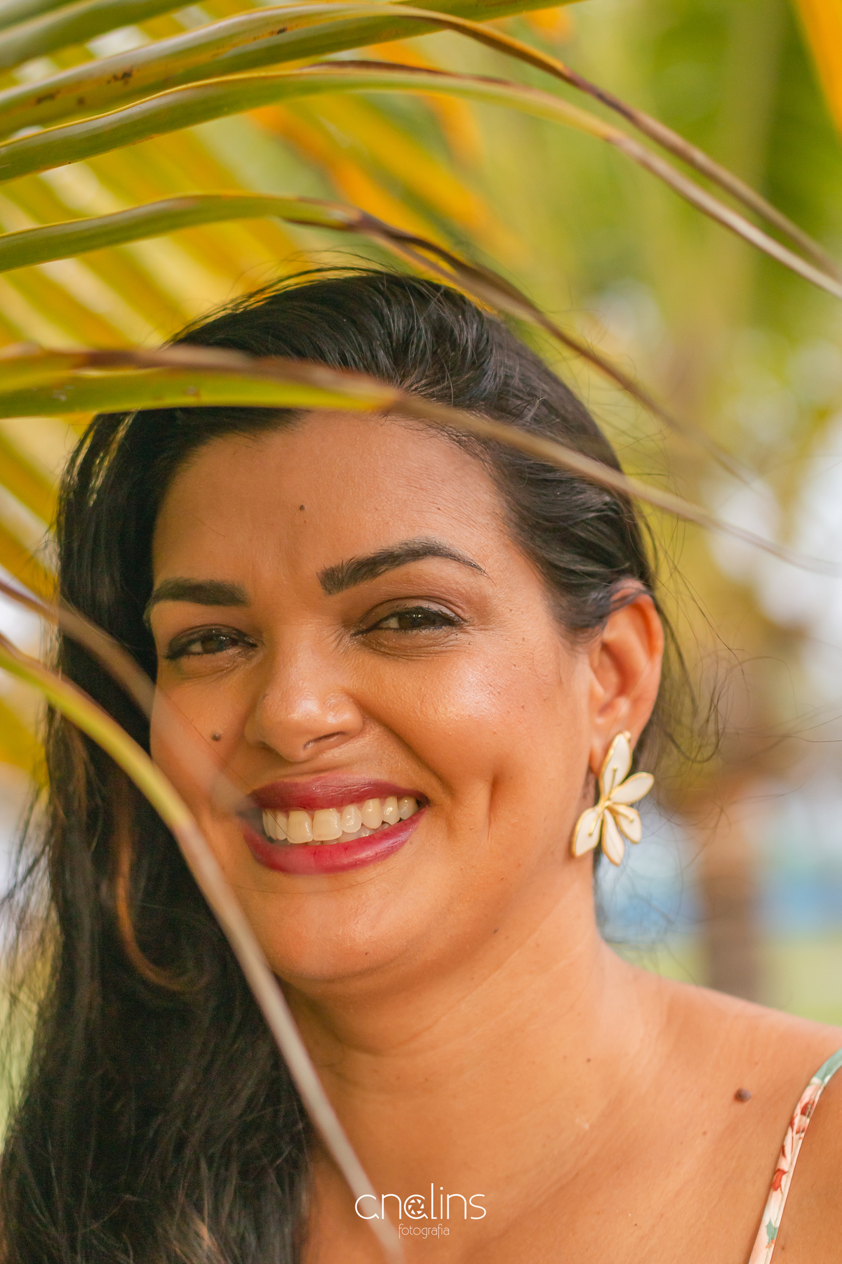 Foto de rosto em ensaio