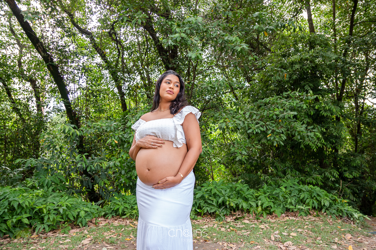 Ensaio gestante externo