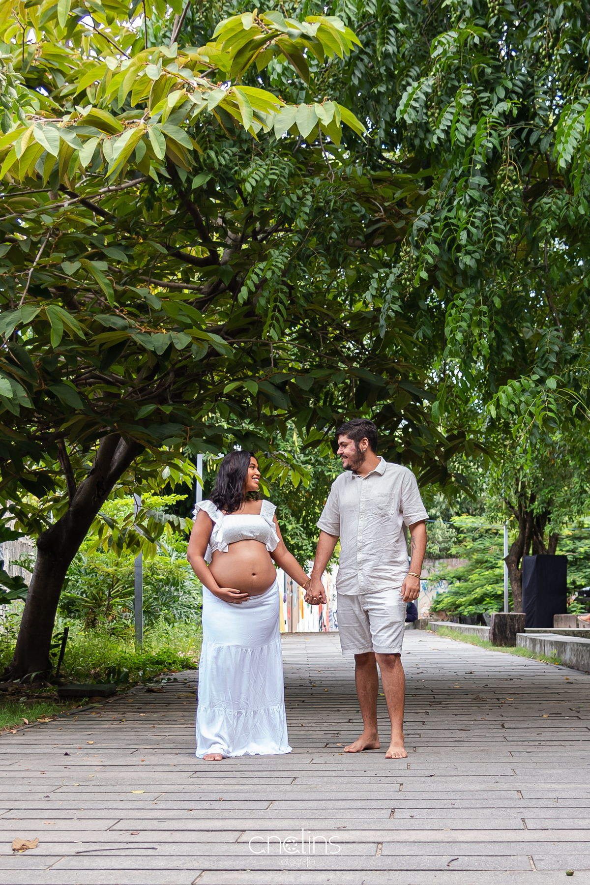 Book gestante em parque
