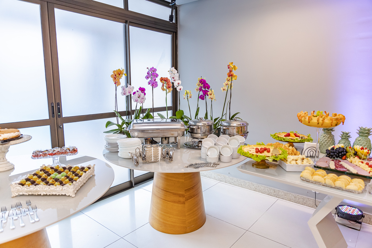 mesa americana como buffet