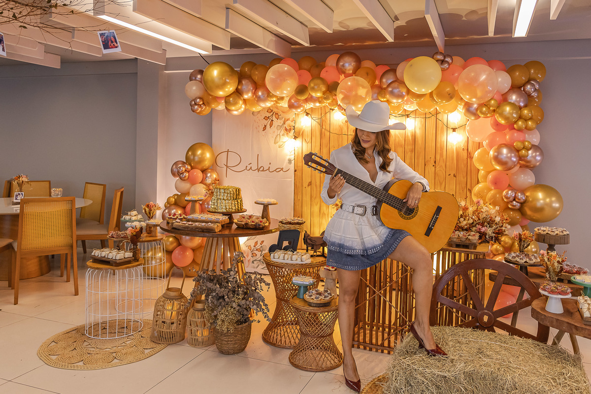 cenário para festa de 40 anos estilo sertanejo