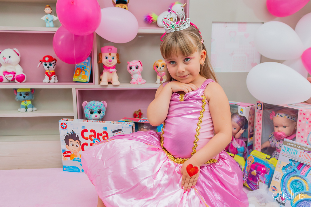 Princesa com presentes