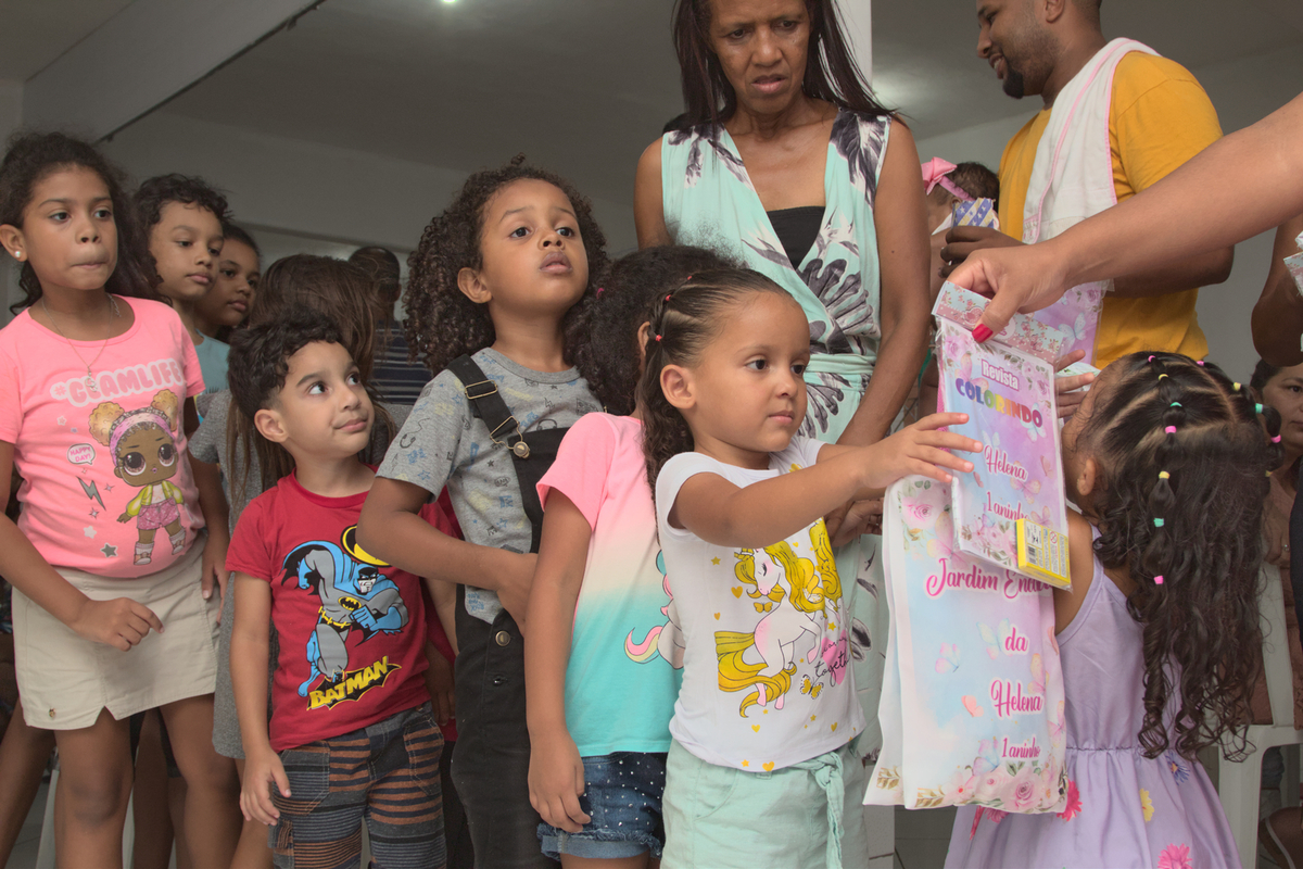entrega de lembrancinhas