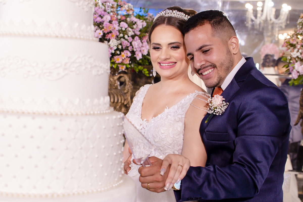 Fotografia casal no buffet