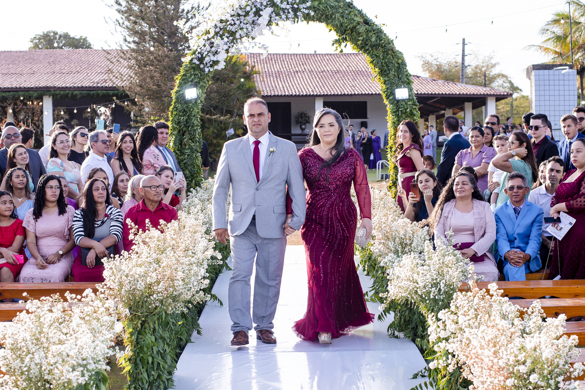 Cerimônia de casamento no sitio em Fortaleza