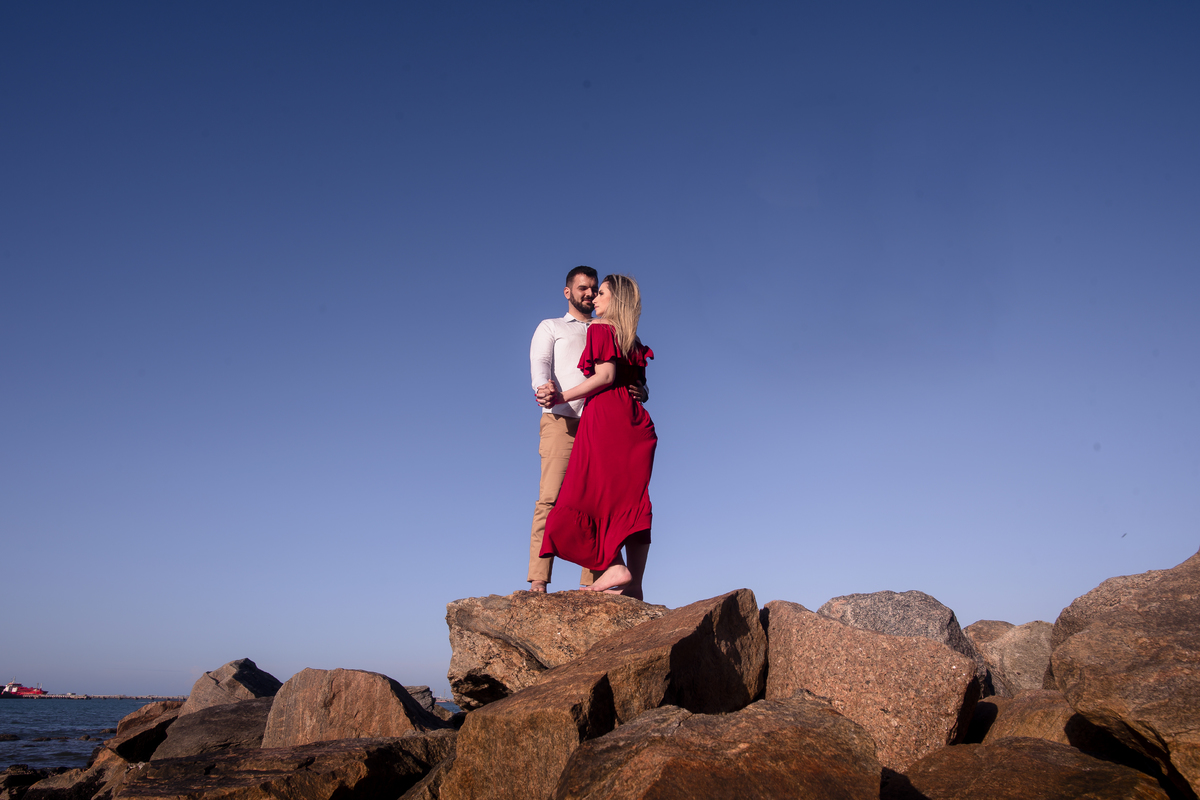 Ensaio noivos na praia