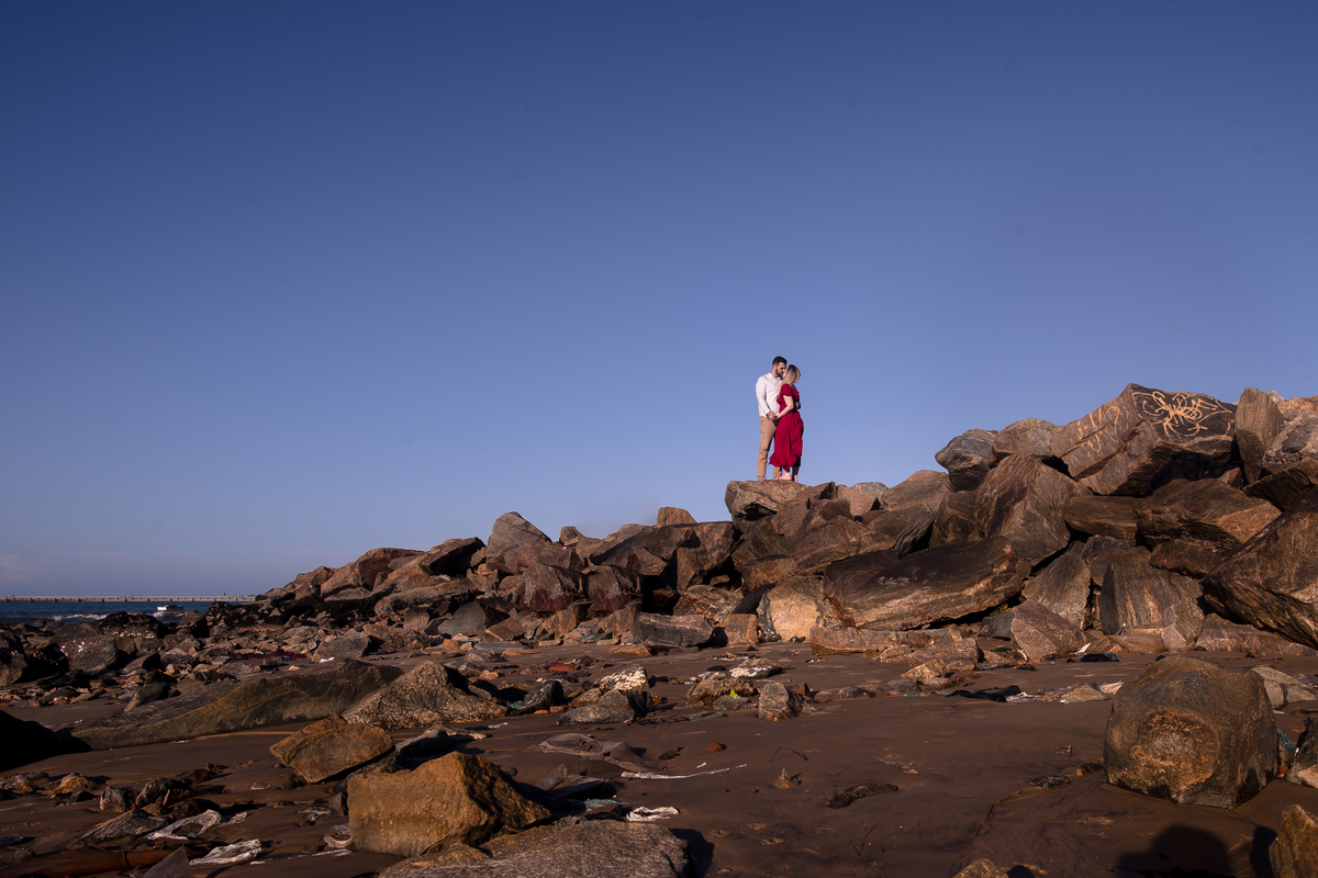 Ensaio noivos na praia