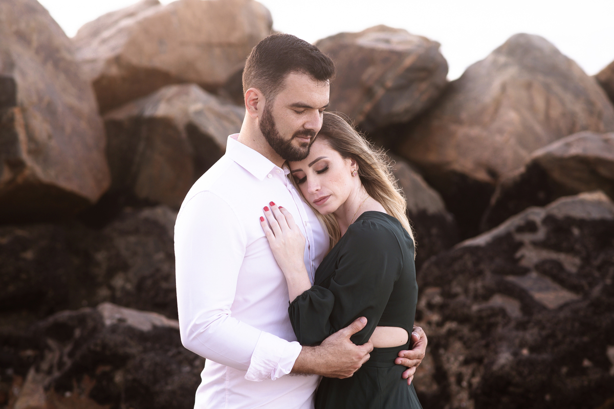 Ensaio noivos na praia