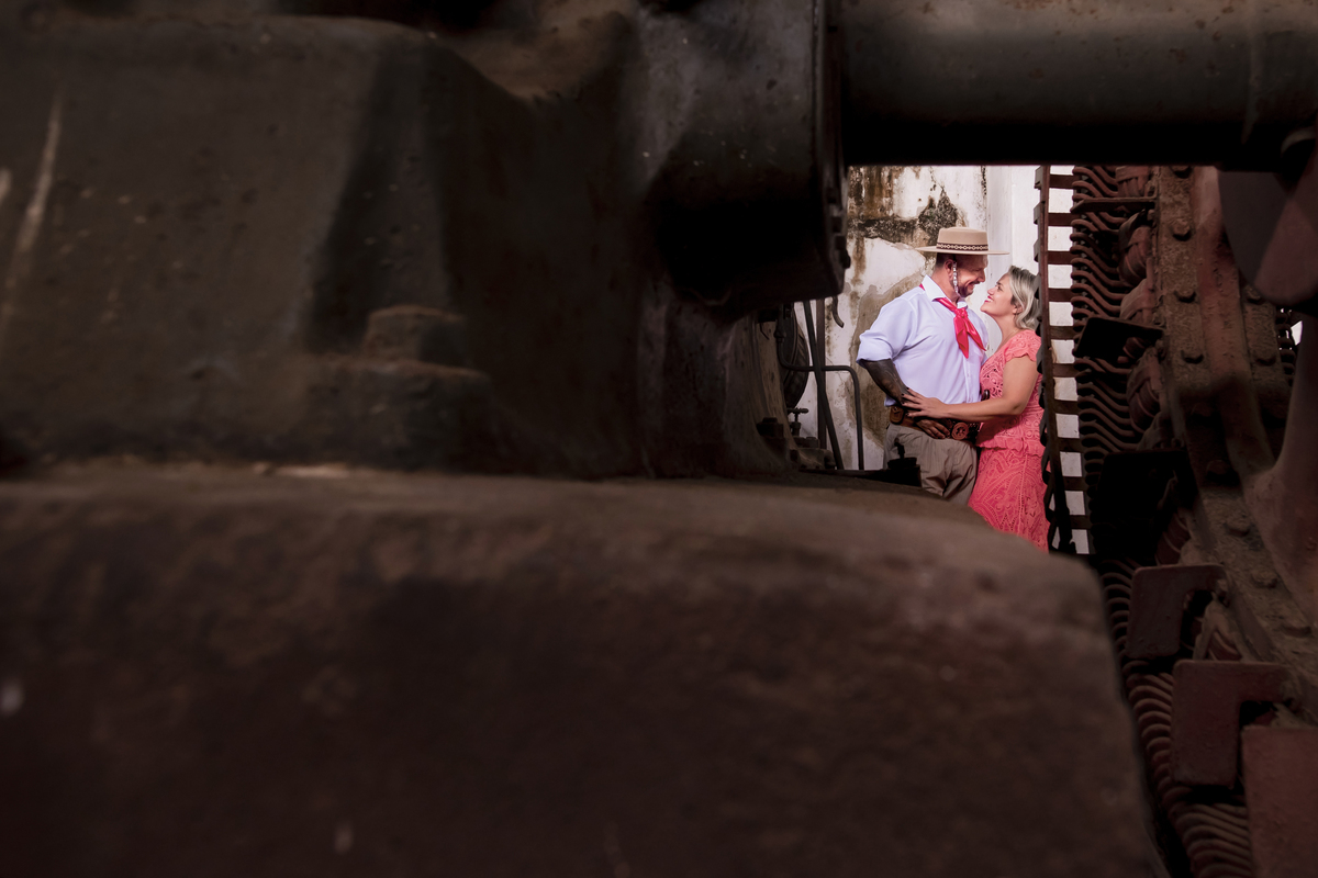 Ensaio pre casamento no campo