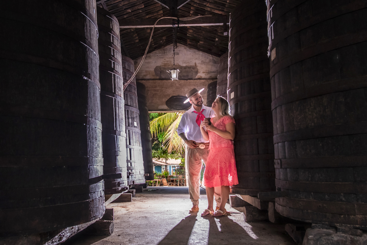 Ensaio pre casamento no campo
