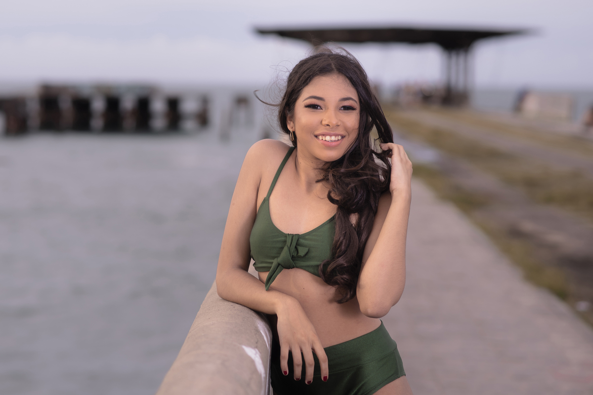 Ensaio debutante na praia