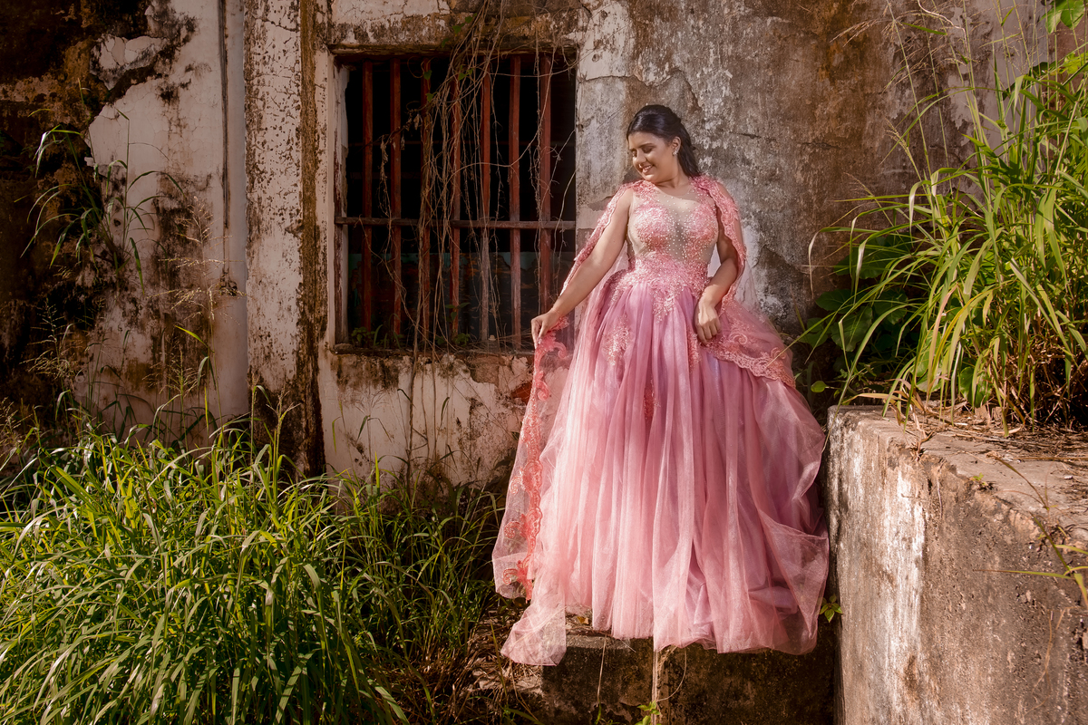 Ensaio debutante no Engenhoca parque