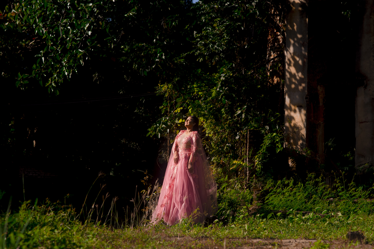 Ensaio debutante no Engenhoca parque