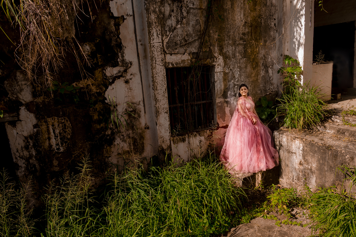 Ensaio debutante no Engenhoca parque