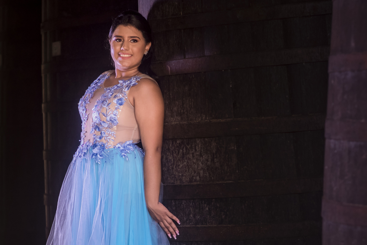 Ensaio debutante no Engenhoca parque