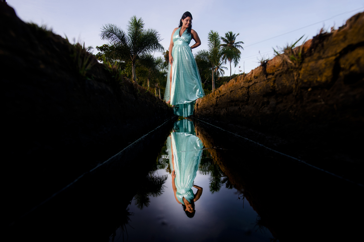 Ensaio debutante no Engenhoca parque