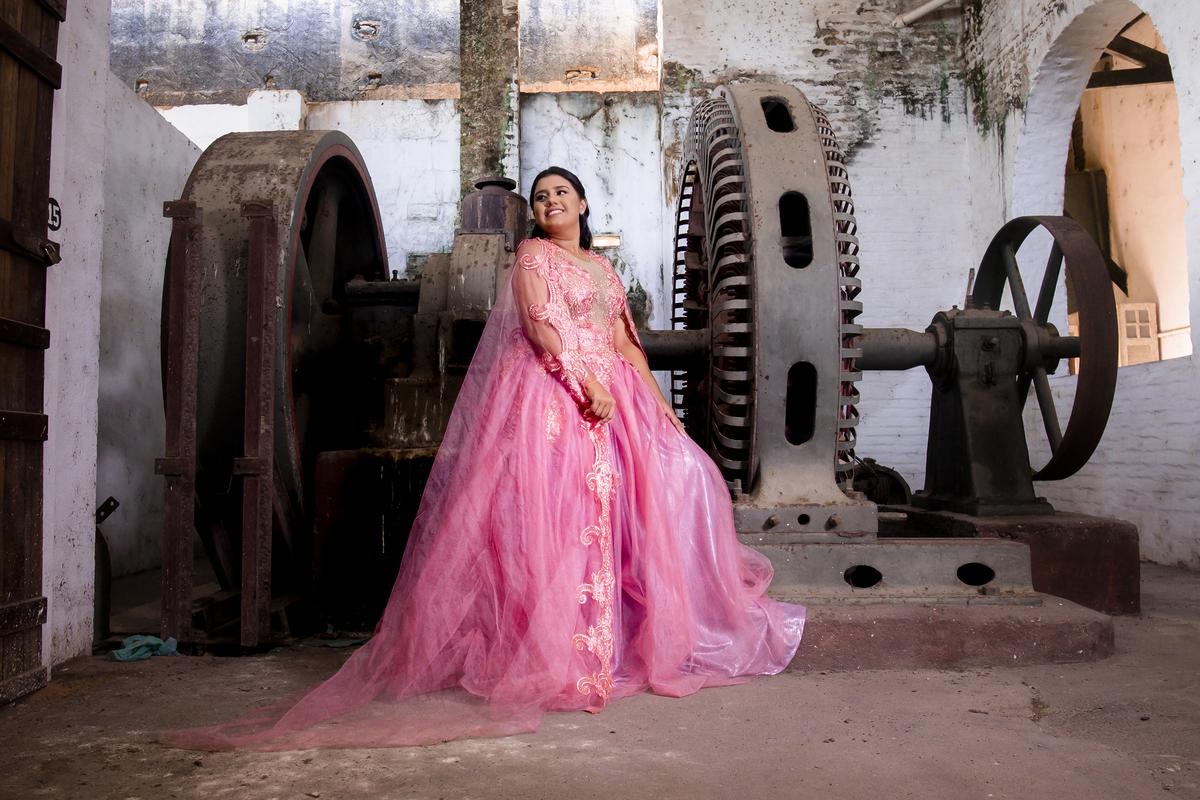 Ensaio debutante no Engenhoca parque