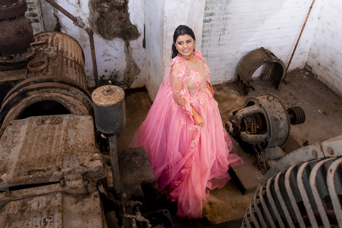 Ensaio debutante no Engenhoca parque