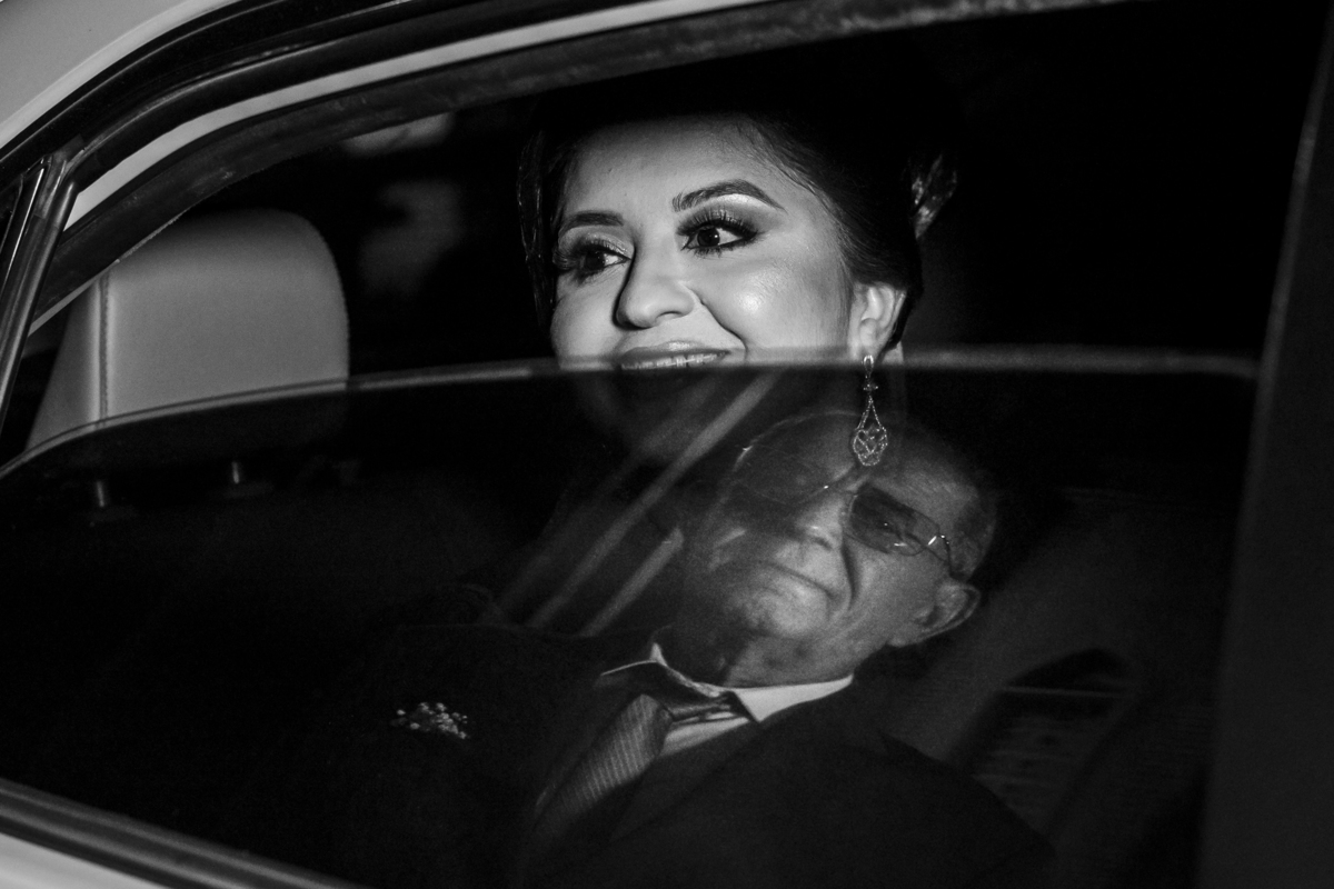 Chegada da noiva na igreja