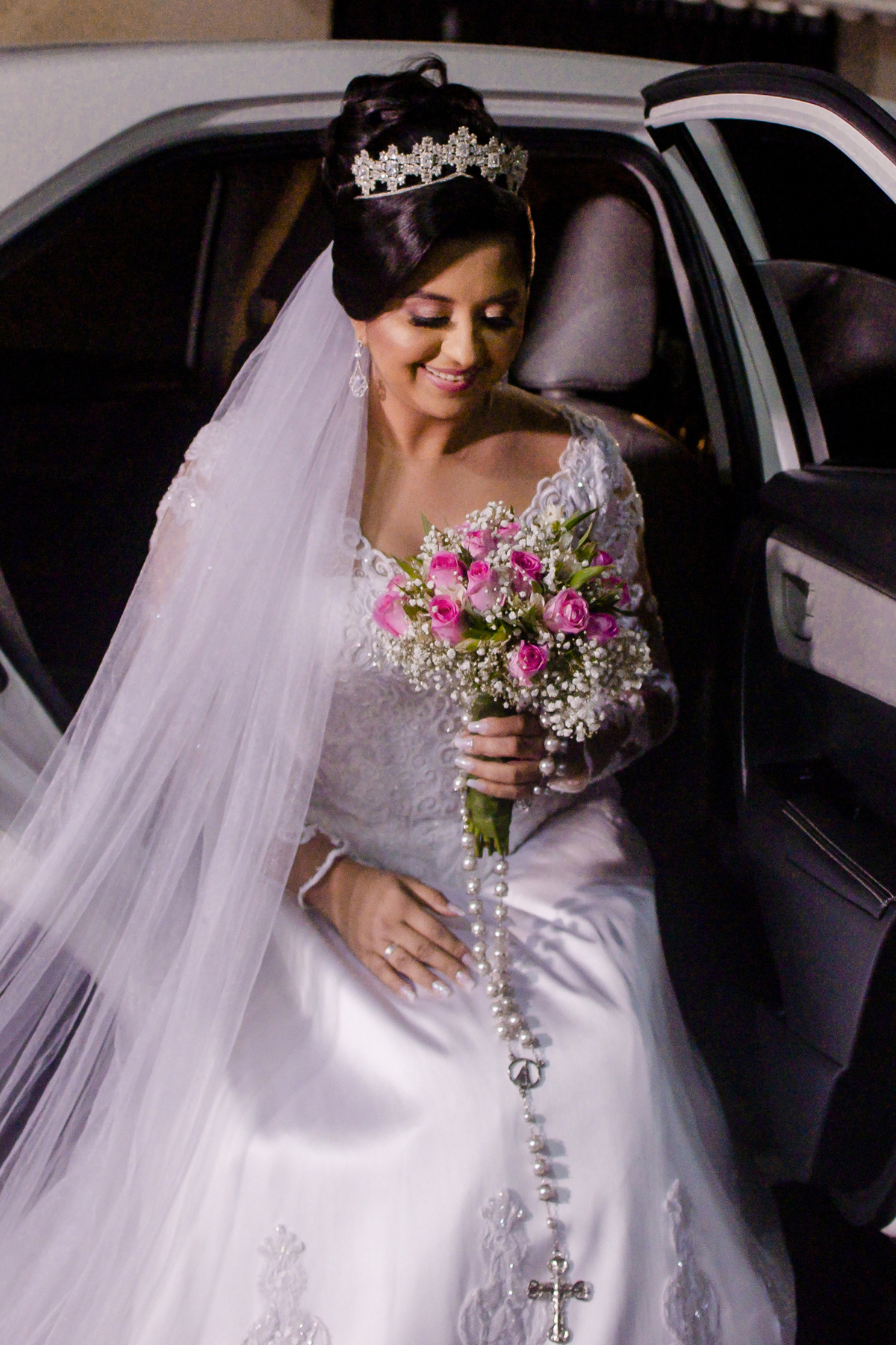 Chegada da noiva na igreja