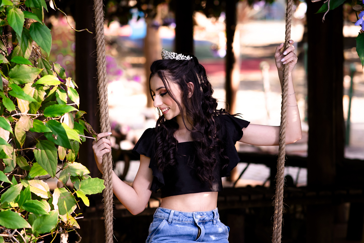 Ensaio fotográfico debutante no parque Engenhoca