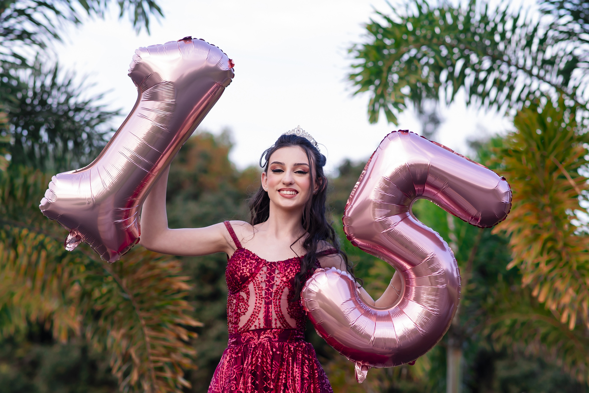 Ensaio fotográfico debutante no parque Engenhoca